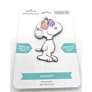Hallmark PEANUTS Snoopy Easter Ornament Decoration‎ Wiggles on Tree NEW